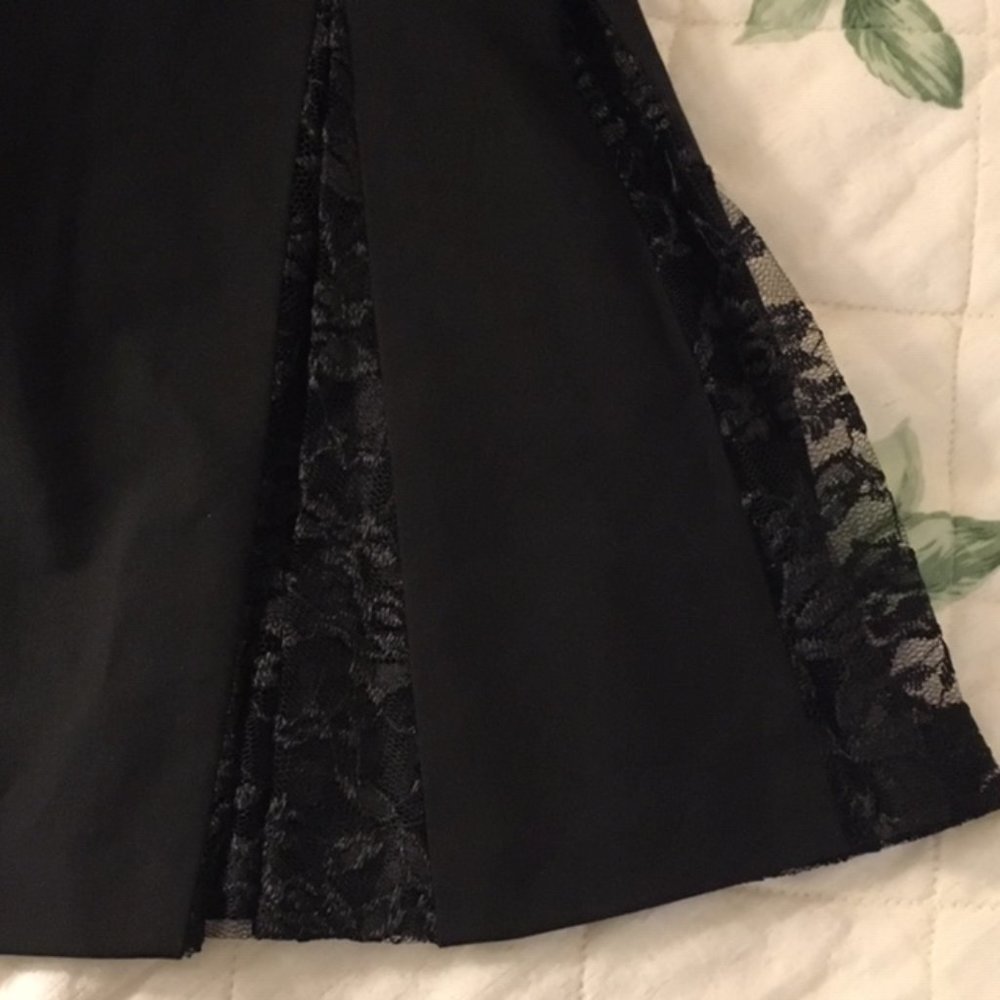 NWT Sexy Beautiful Black Skirt with Black Lace